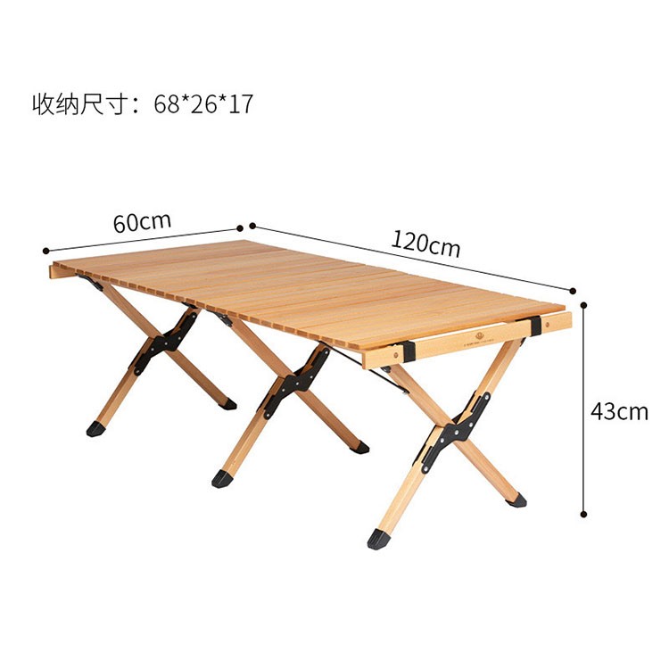 Mesa plegable de madera personalizada de fábrica