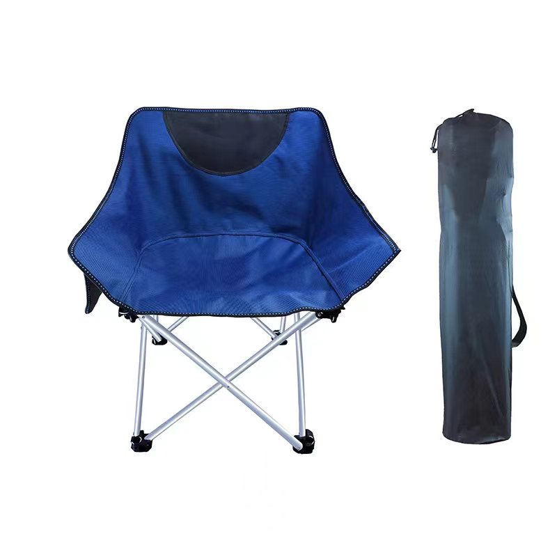 Silla plegable de playa personalizable al por mayor con bolsillos laterales Moon Chair