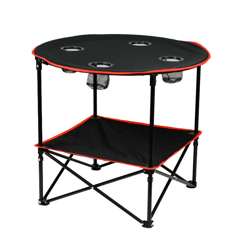 round dining table folding camping space saving