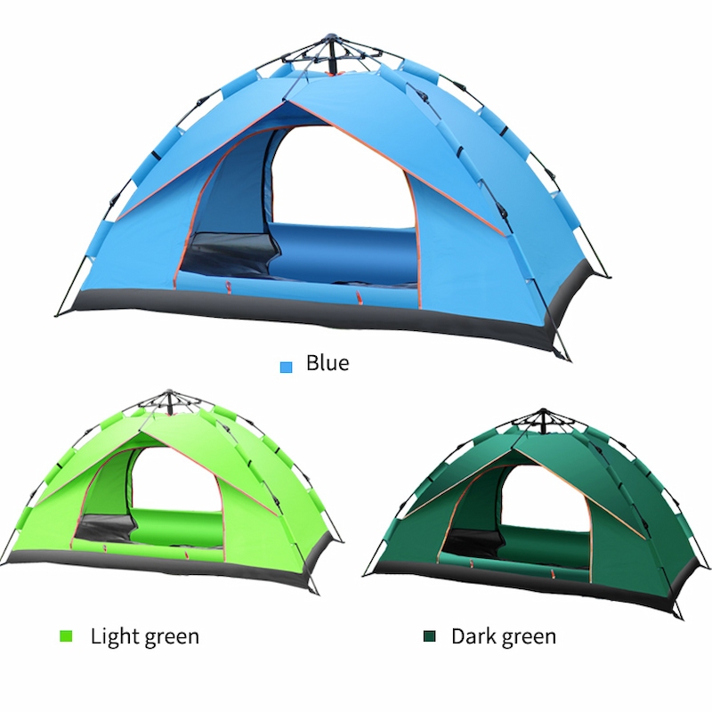 3000mm Waterproof Automatic Tent with fiberglass frame Oxford Fabric